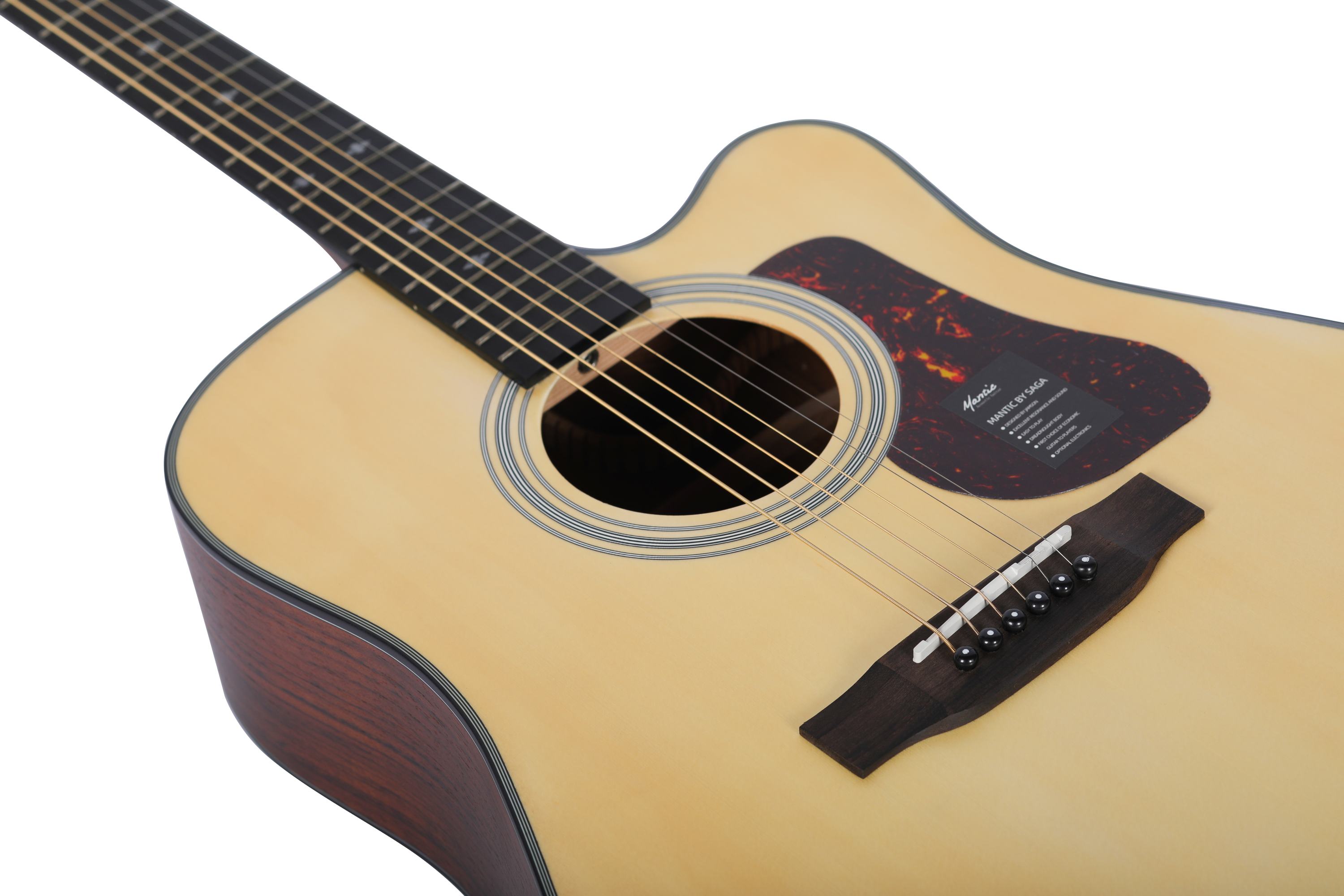 Đàn Guitar Acoustic Mantic AG370C - SAGA Guitar